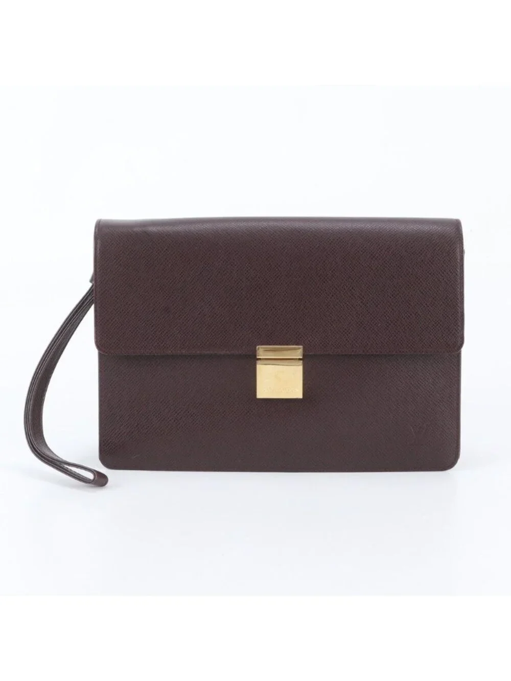 Louis Vuitton Taiga Selenga Leather Clutch Pouch Business